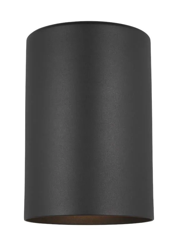 Outdoor Cylinders Collection - One Light Outdoor Wall Lantern | Finish: Black - 8313801EN3-12