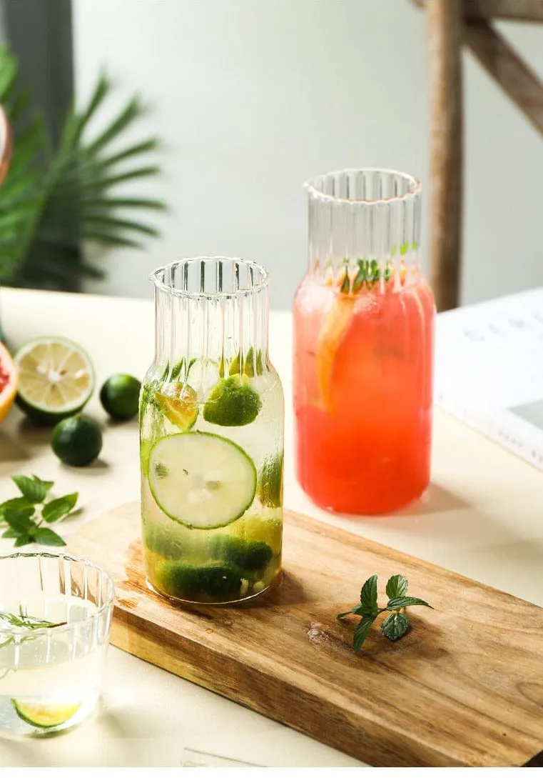 Petal Texture Glass & Pitcher Set