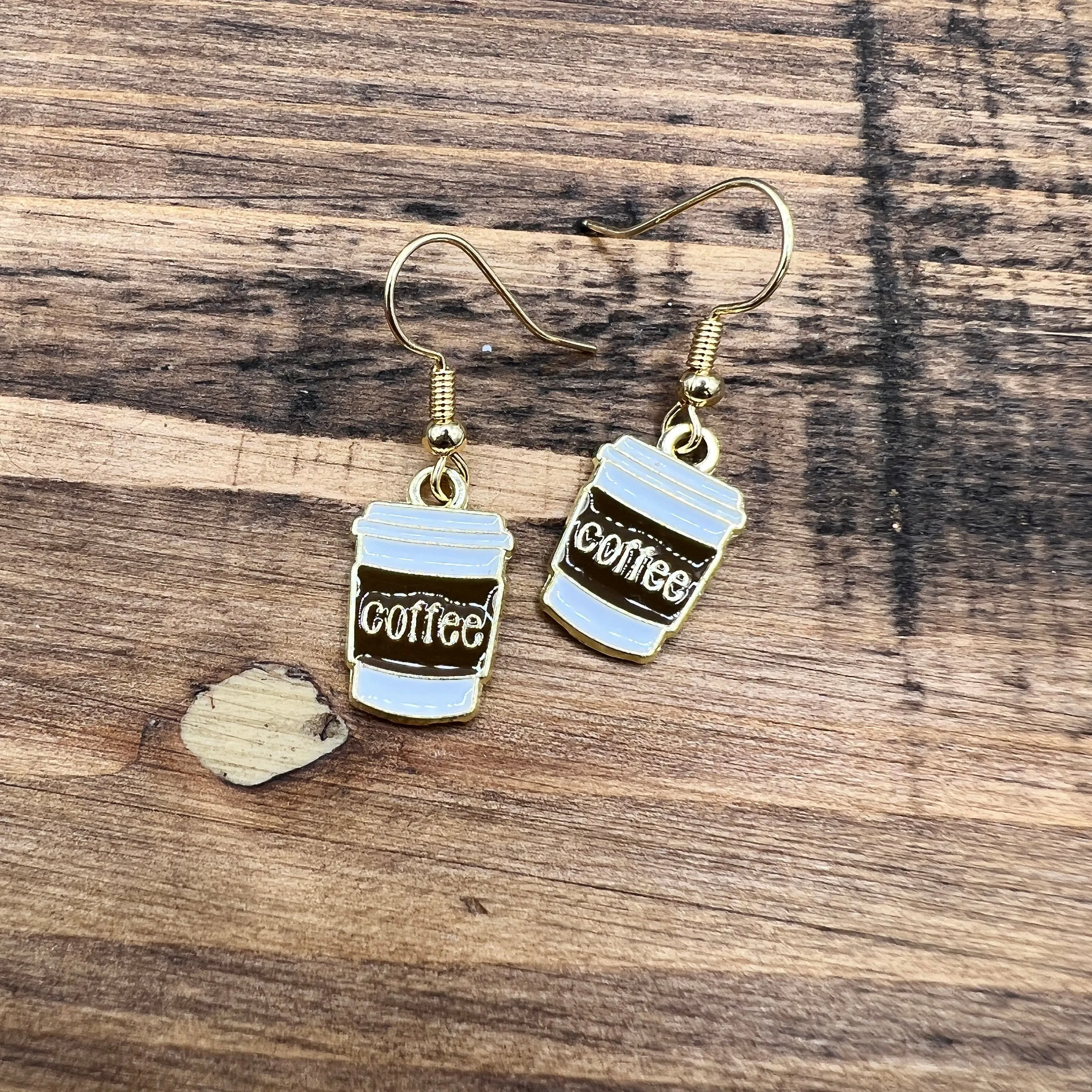 Petite Cup of Joe Coffee Drink / Food Earrings