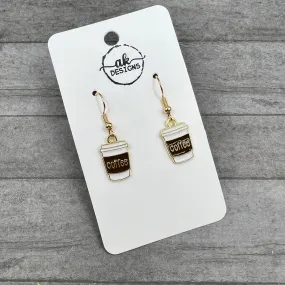 Petite Cup of Joe Coffee Drink / Food Earrings