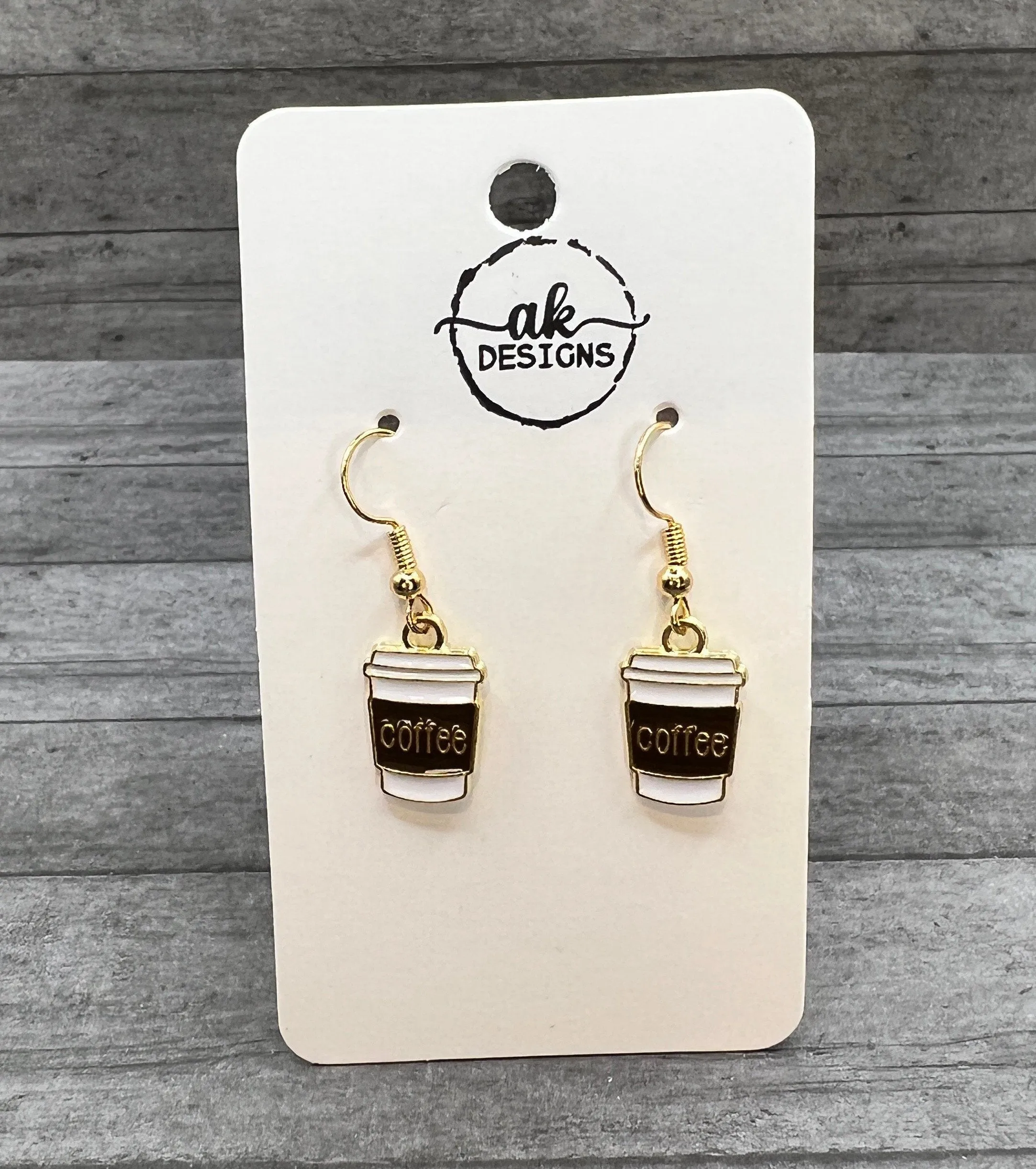 Petite Cup of Joe Coffee Drink / Food Earrings