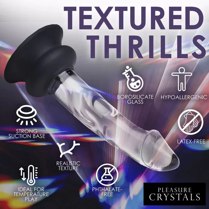 Pleasure Crystals 5.6" Glass Dildo W/ Silicone Base