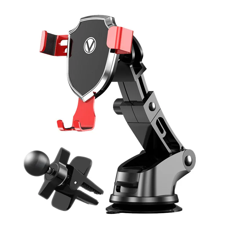 Prochimps Car Phone Holder | Mechanical Gear | Gravity Automatic Lock | 360 Degree Rotation