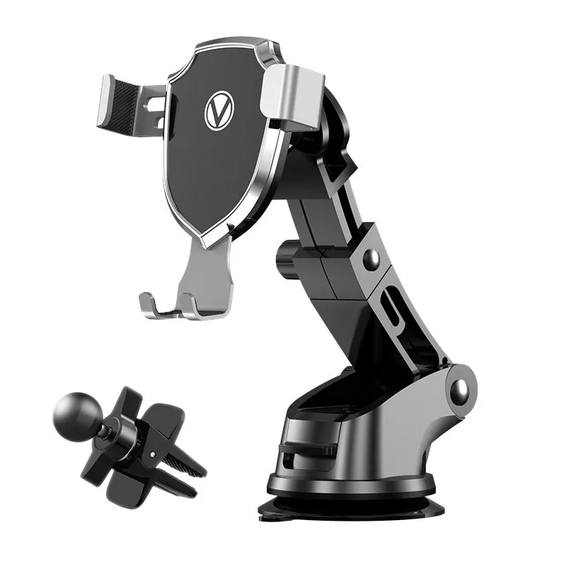 Prochimps Car Phone Holder | Mechanical Gear | Gravity Automatic Lock | 360 Degree Rotation