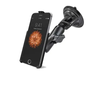 Ram - Single Suction Cup Double Socket Medium (3.69) Iphone 6  | RAM-B-166-AP19U