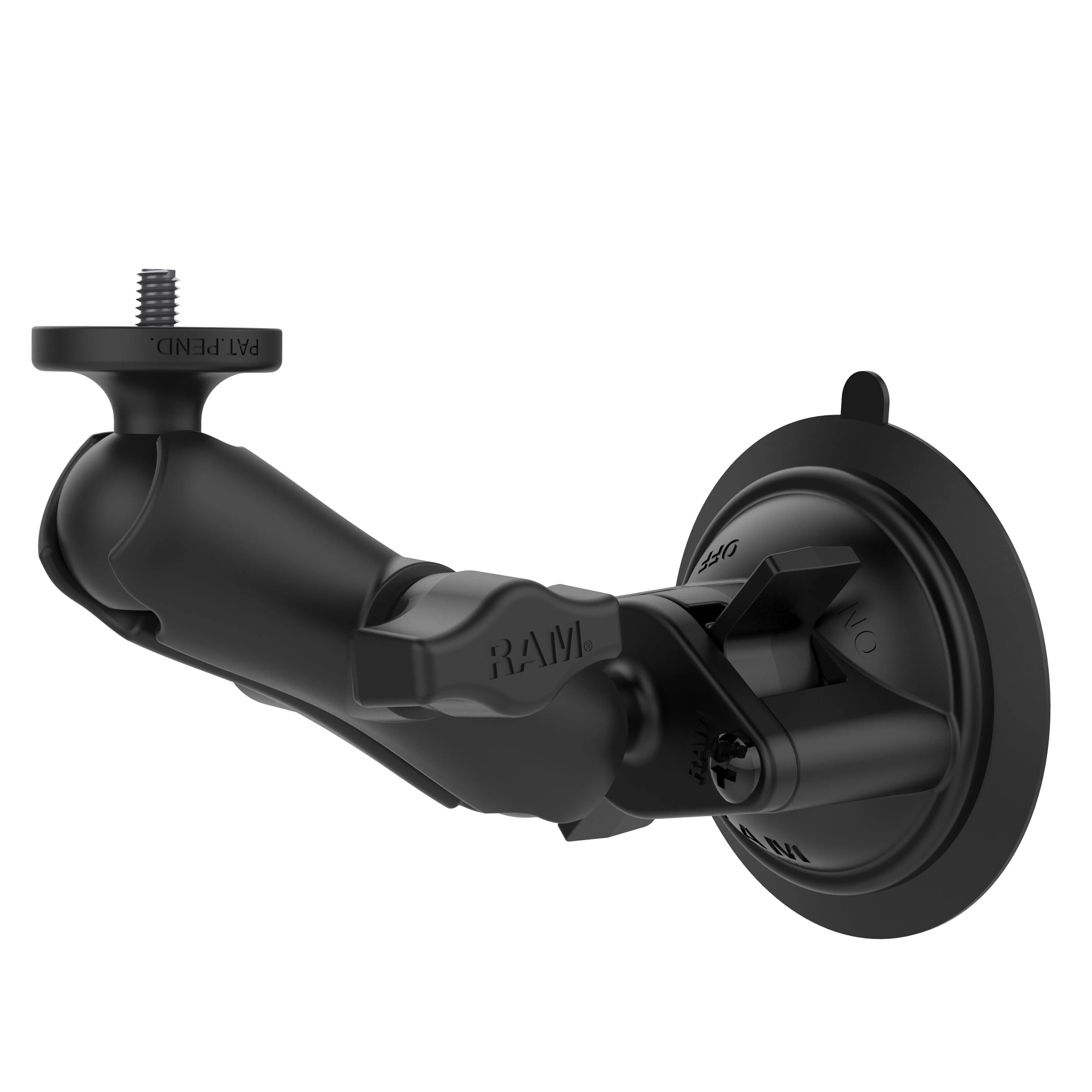 RAM® Twist-Lock™ Suction Cup Mount with 1/4"-20 Camera Adapter - Short