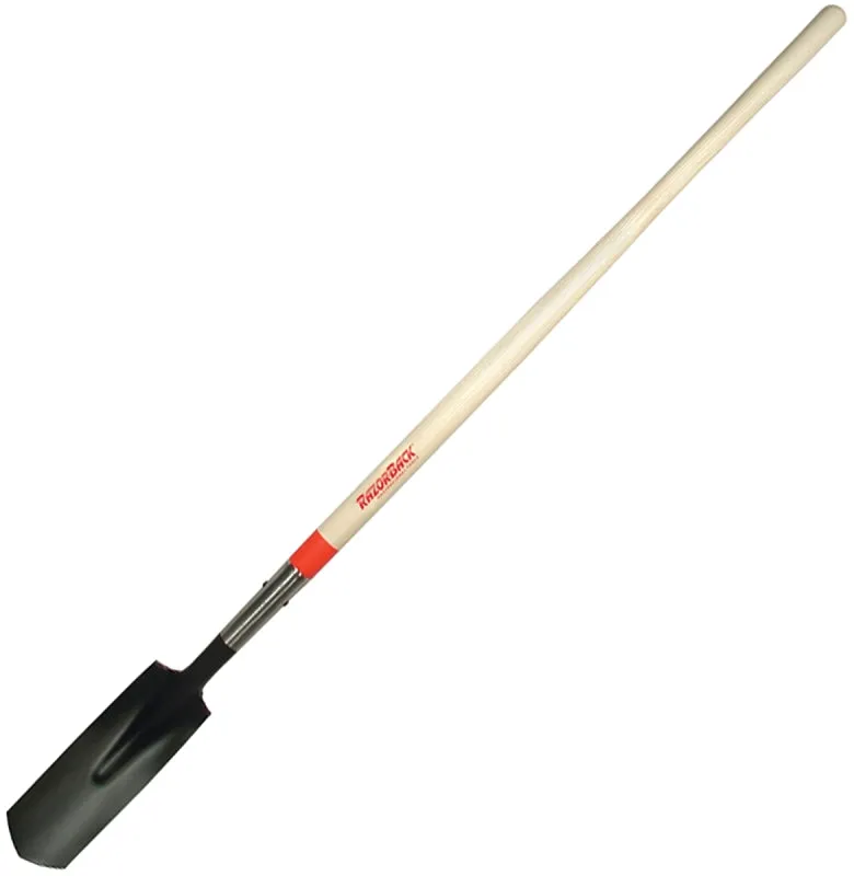 Razor-Back 47171 Trenching Shovel, 4-1/4 in W Blade, Steel Blade, Hardwood Handle, Straight Handle, 48 in L Handle :EA: QUANTITY: 1