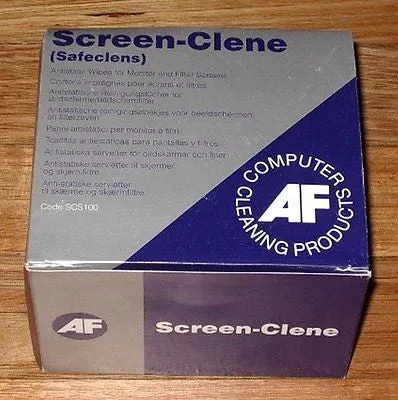 SafeClens Screen-Clene LCD & Plasma Wipes (Pkt 100) - Part # SCS100