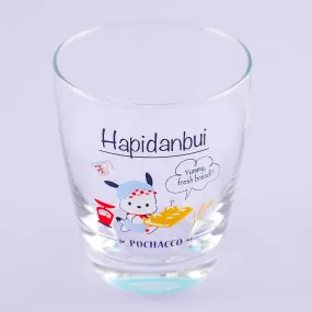 Sanrio Hapidanbui Drinking Glass - Chef Pochacco