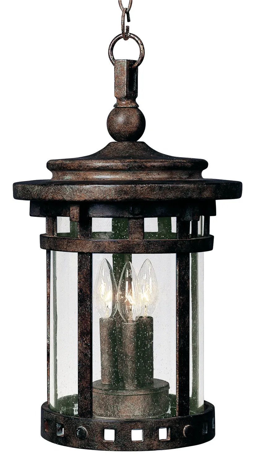 Santa Barbara Cast 3-Light Outdoor Hanging Lantern