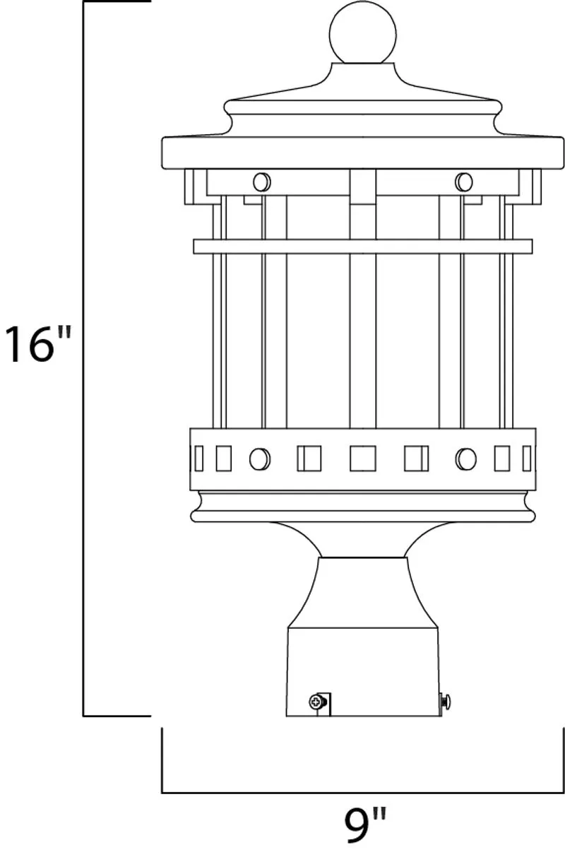 Santa Barbara DC Outdoor Pole/Post Mount