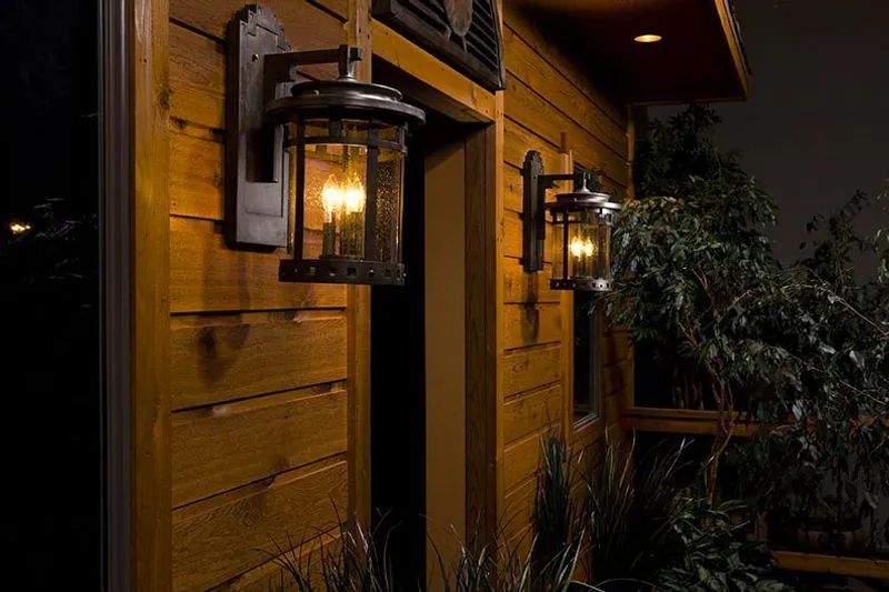 Santa Barbara VX 7" Single Light Outdoor Wall Mount in Sienna