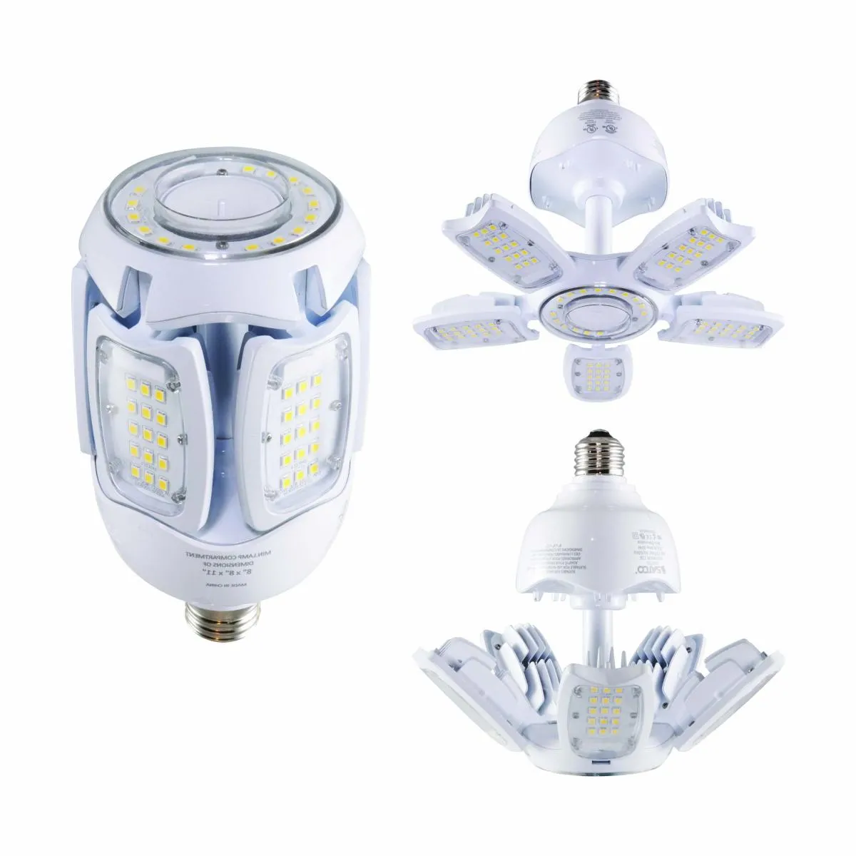 Satco S39752 60W Mogul LED HID Replacement Adjustable Corn Lamp 5000K