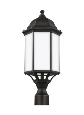 Sevier Collection - Large One Light Outdoor Post Lantern | Finish: Antique Bronze - 8238751-71