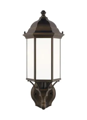 Sevier Collection - Medium One Light Uplight Outdoor Wall Lantern | Finish: Antique Bronze - 8838751-71