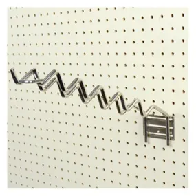 Siffron 7179162124 Heavy Duty Chrome Plated Pegboard Rake & Shovel Storage Hanger - Quantity of 15