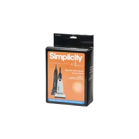 Simplicity S20E Symmetry HEPA Media Bags (6 Pack) - SAH-6