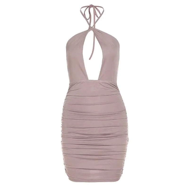 Sleeveless & Backless Event Dress