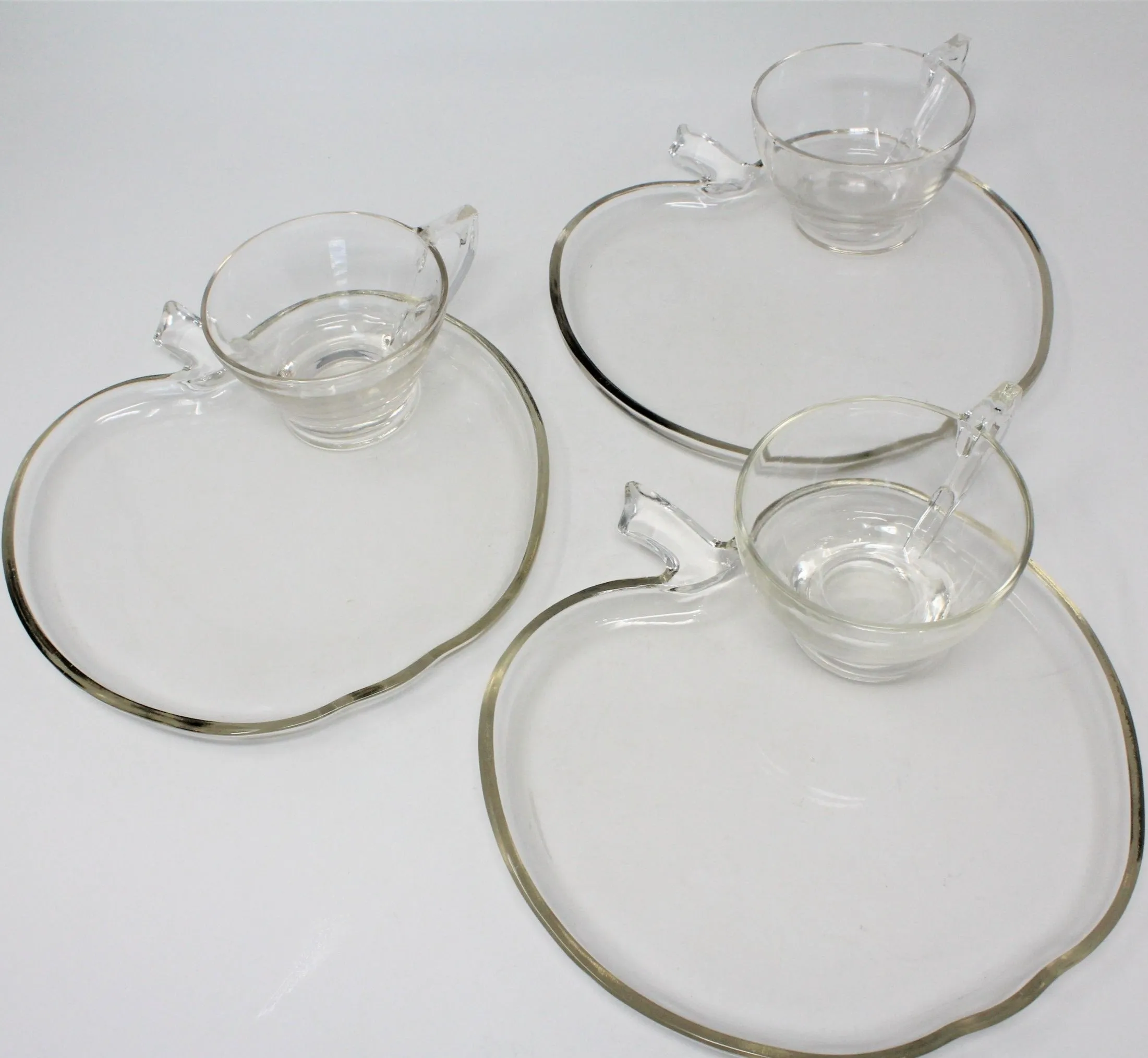 Snack Set, Hazel Atlas, Orchard, Set of 3, Vintage