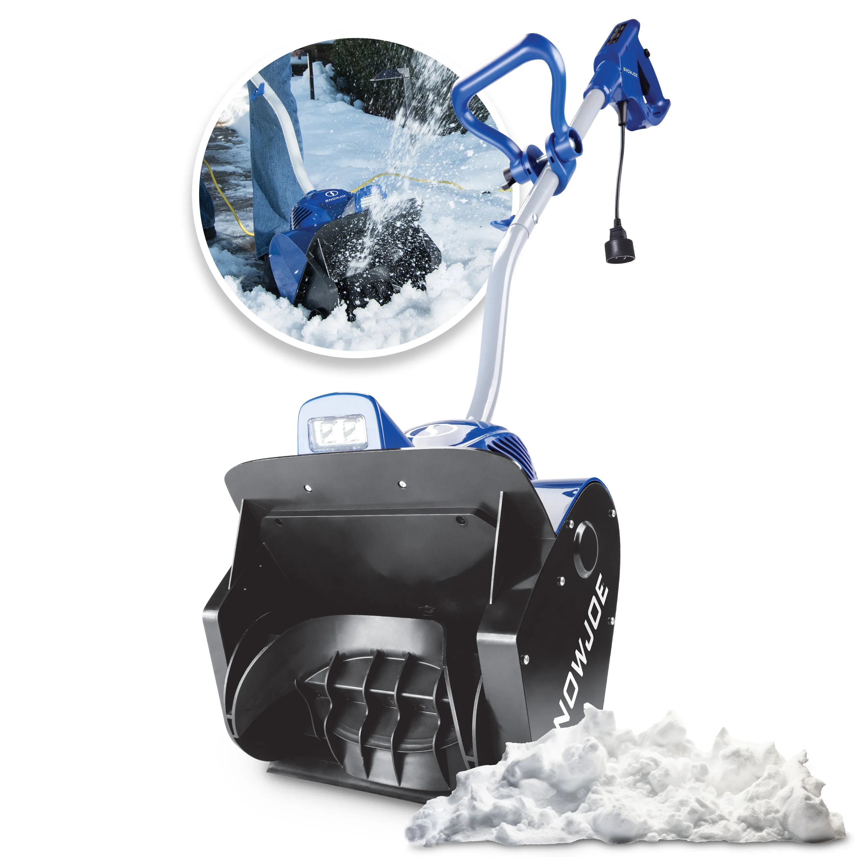 Snow Joe 324E Electric Snow Shovel | 11-Inch | 10 Amp Motor| Headlights