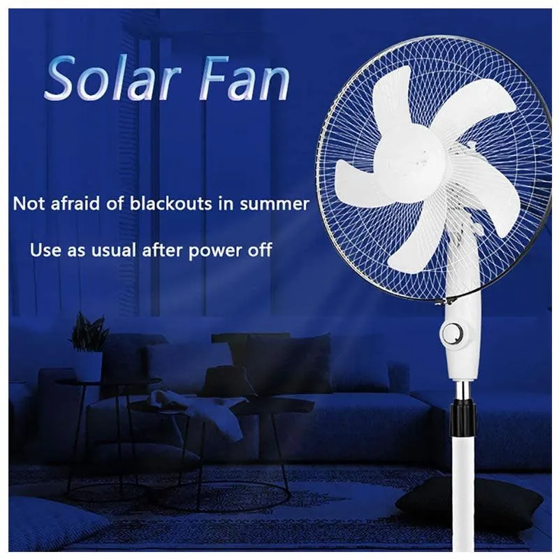 Solar Powered 3 Speed Setting Standing Fan -Xf0605