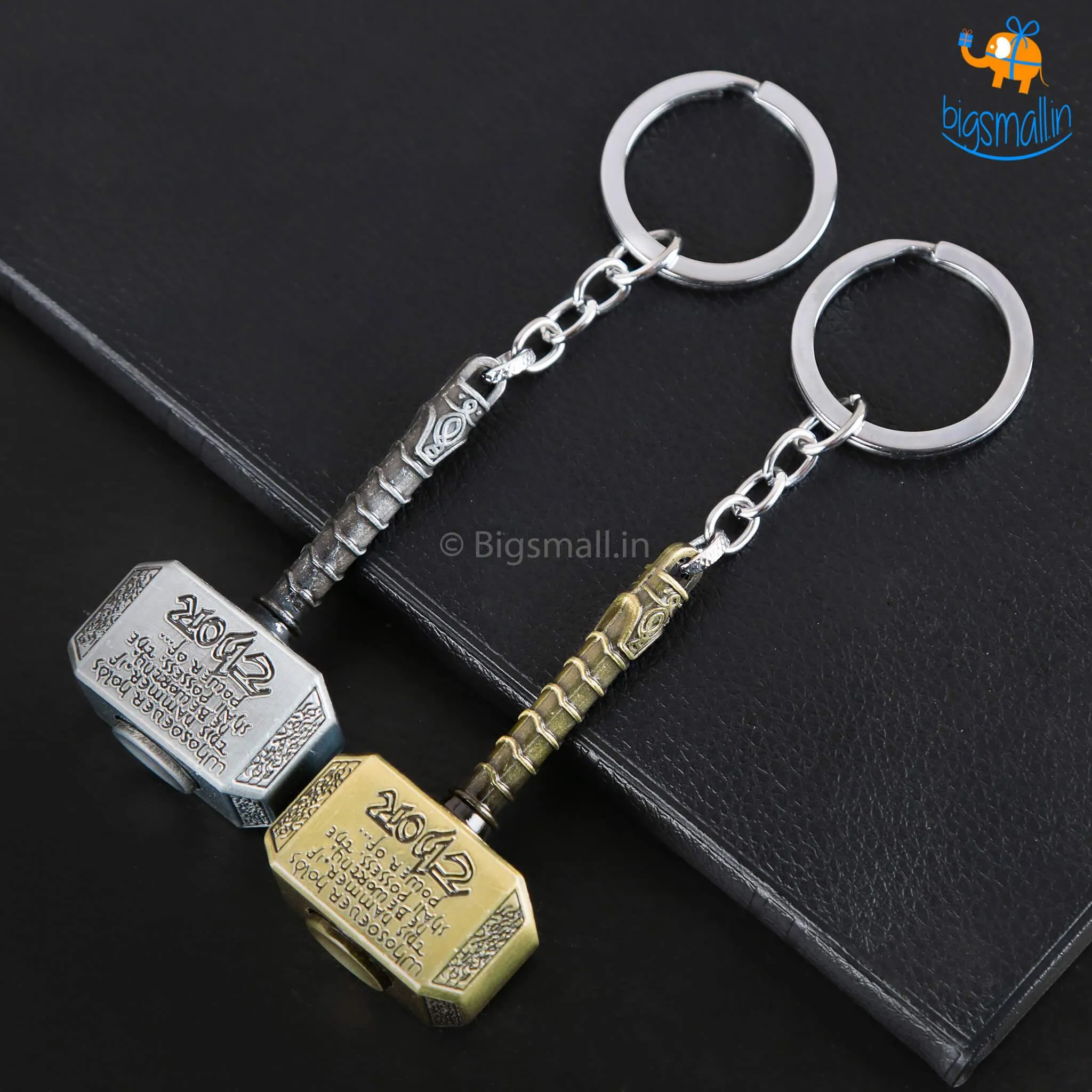 Spinning Thor Hammer Keychain