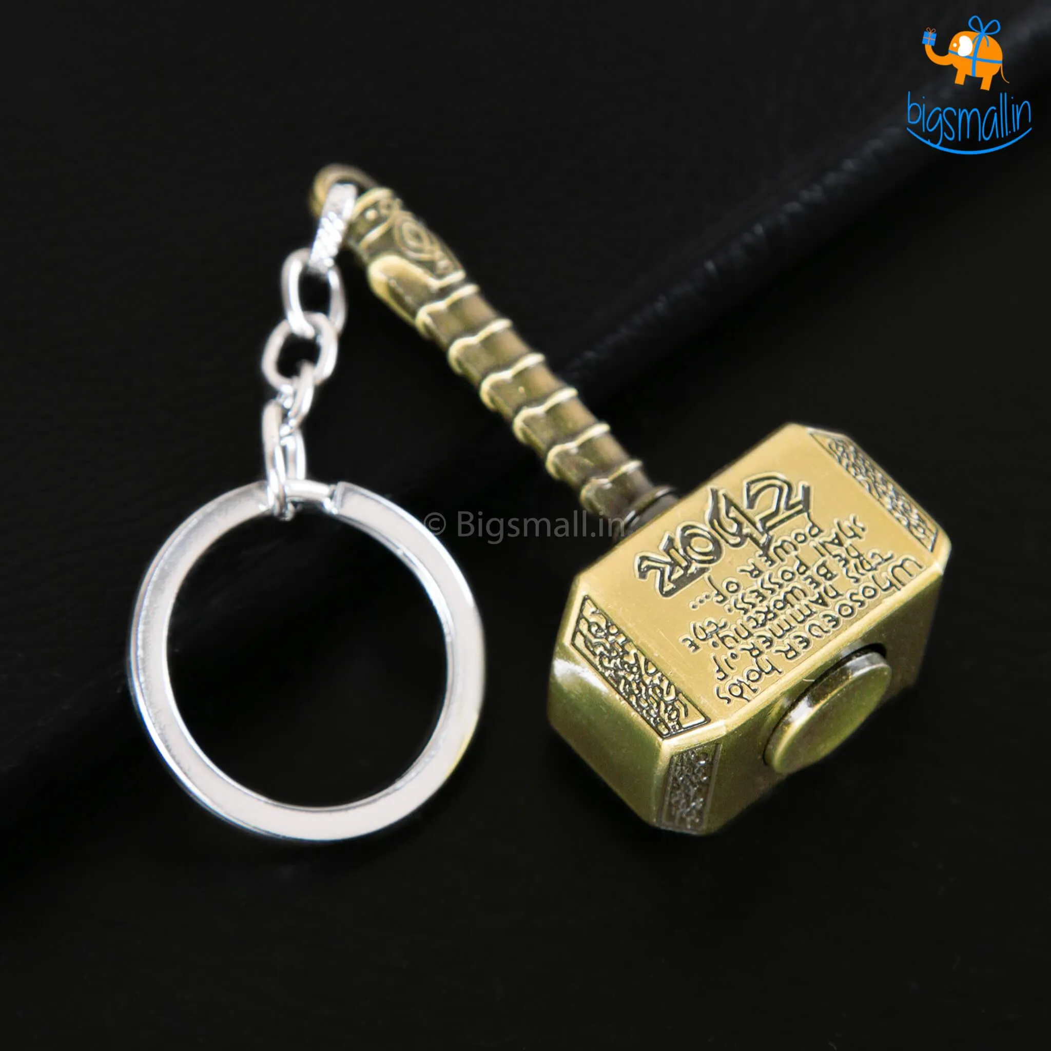 Spinning Thor Hammer Keychain