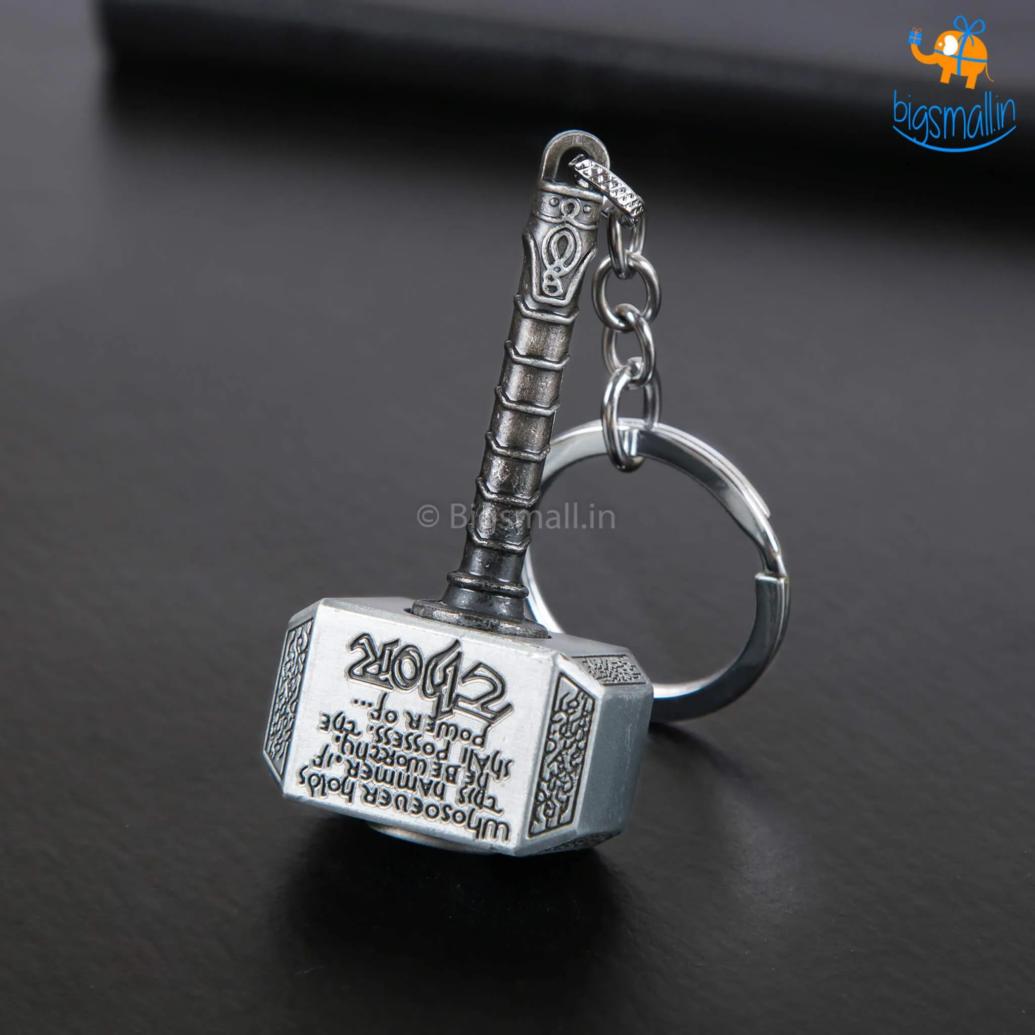 Spinning Thor Hammer Keychain