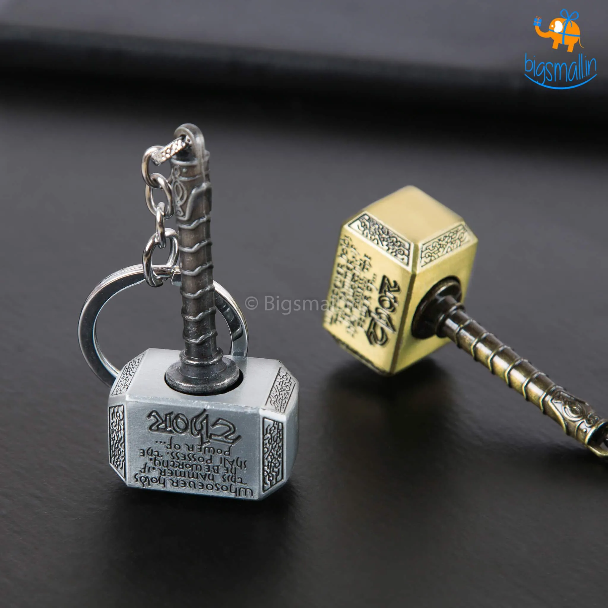 Spinning Thor Hammer Keychain