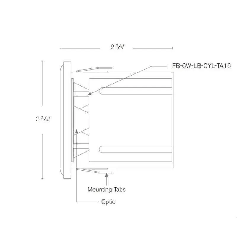 SPJ Lighting FBRC-5 8W LED Recessed Light 12V