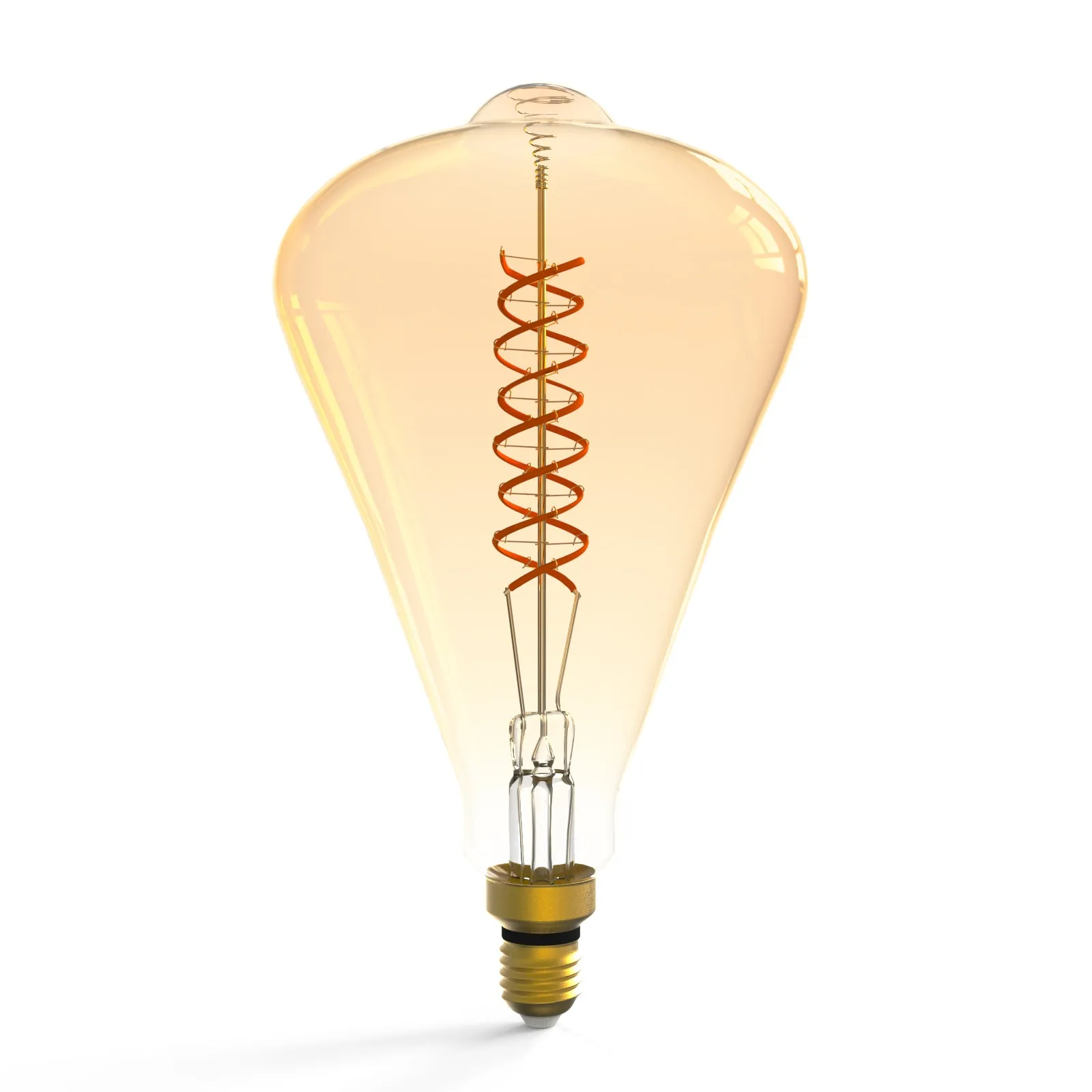 ST164 Dimmable LED Decorative Oversized Edison Bulbs 8W 300LM 2200K Warm White (40W Equivalent) Amber Glass CRI90