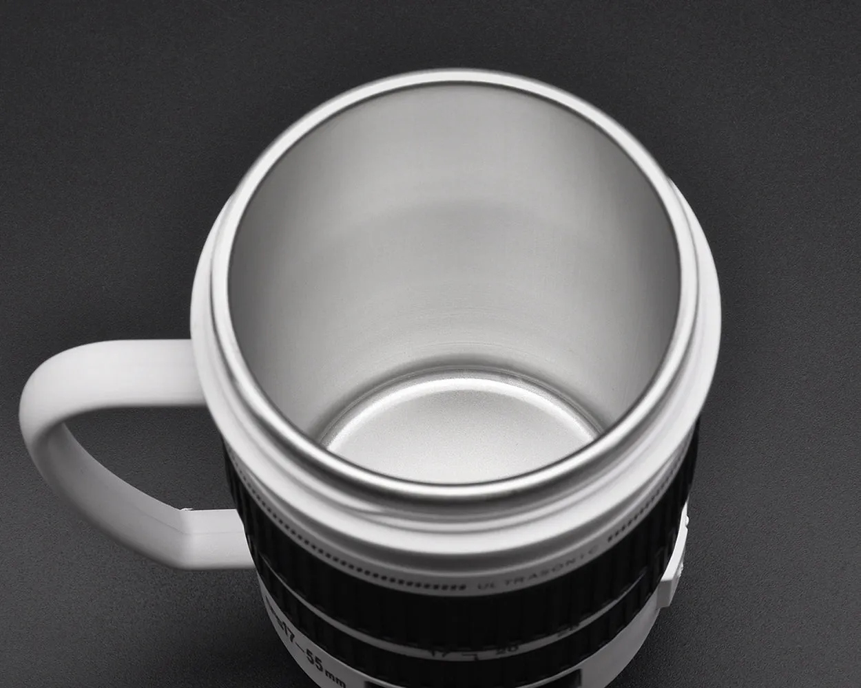 Stainless Steel Lens Like Coffee Mug Cup