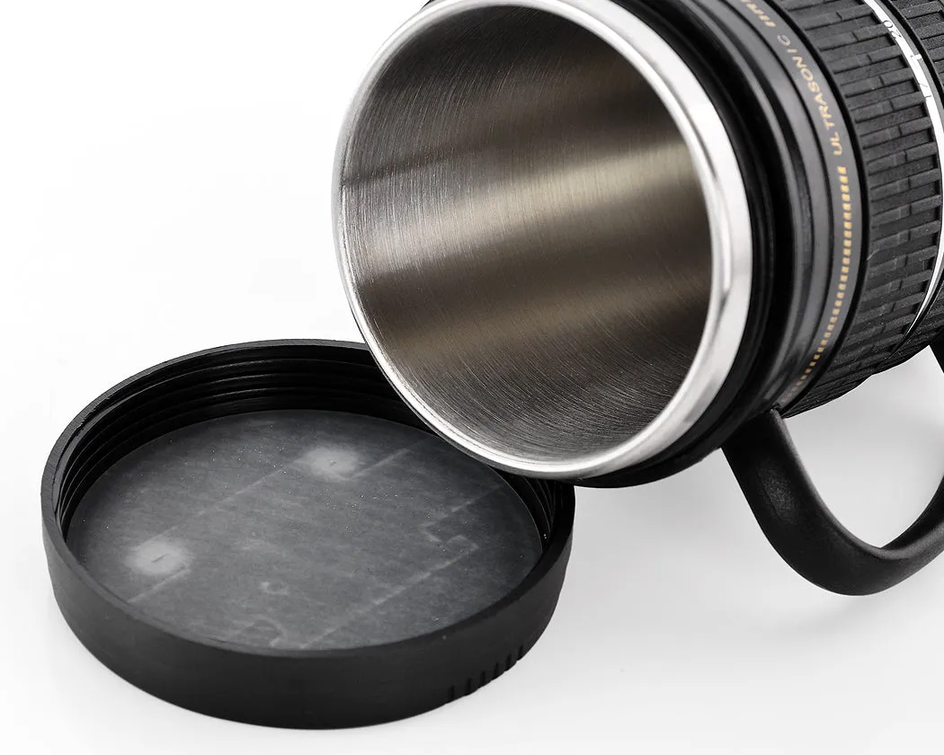 Stainless Steel Lens Like Coffee Mug Cup