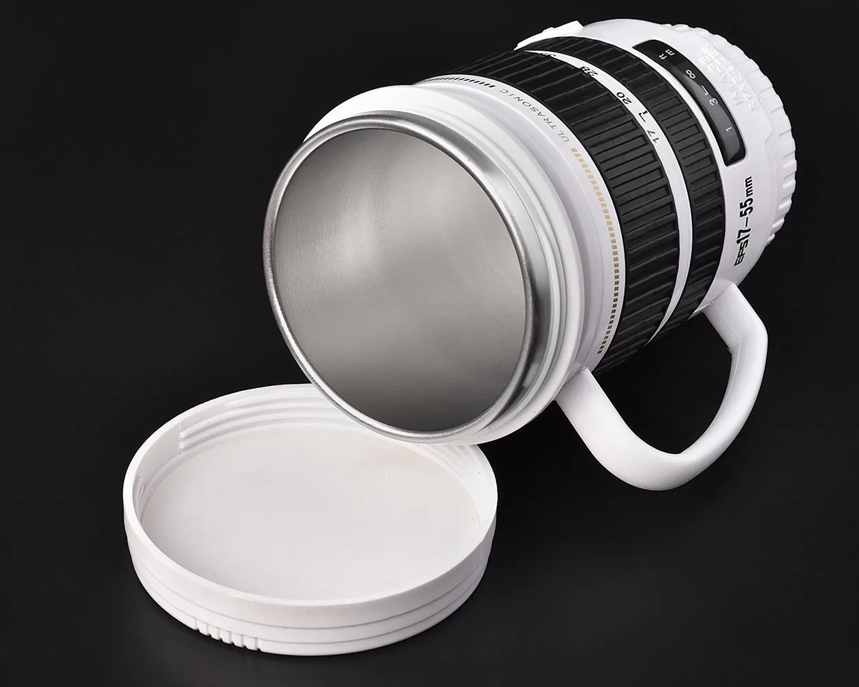 Stainless Steel Lens Like Coffee Mug Cup