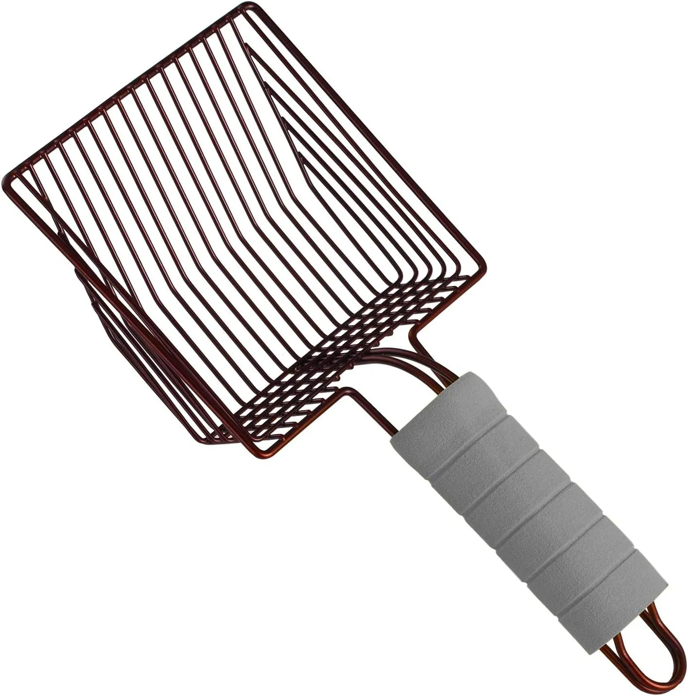 Steel Metal Scooper with Deep Shovel and Long Foam Handle