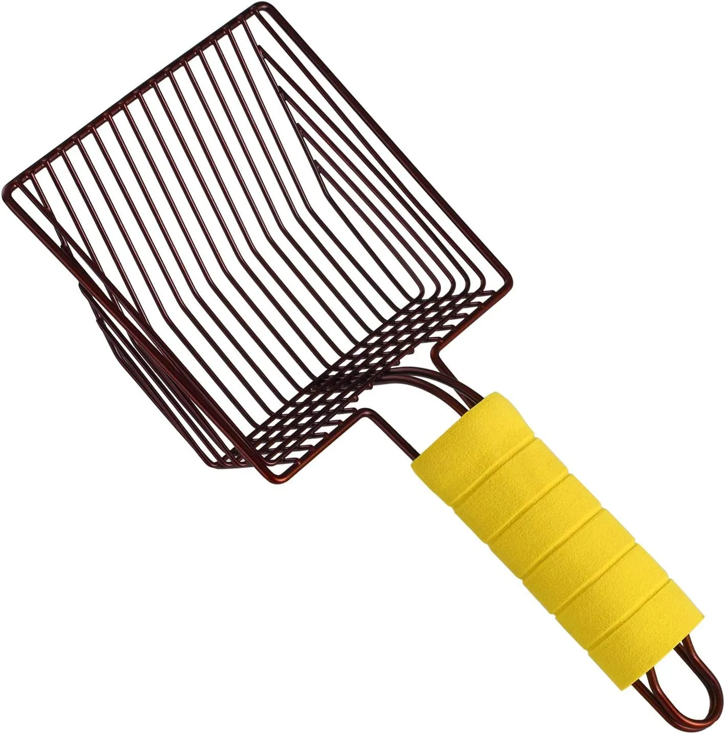 Steel Metal Scooper with Deep Shovel and Long Foam Handle