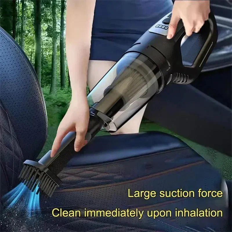 Strong Suction Cordless Vacuum Cleaner for Cars and Homes - 69980000pa, 120W High Power USB Charge, Handheld, ergonomic design - Excellent gift for yourself, family or Loved ones