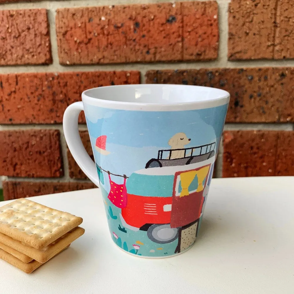 Suki McMaster: Coffee Mug Koala and Red Kombi