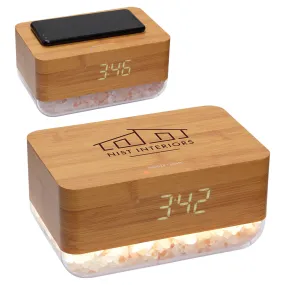 Sunrise Alarm Clock with Himalayan Salt Lamp   Wireless Charger