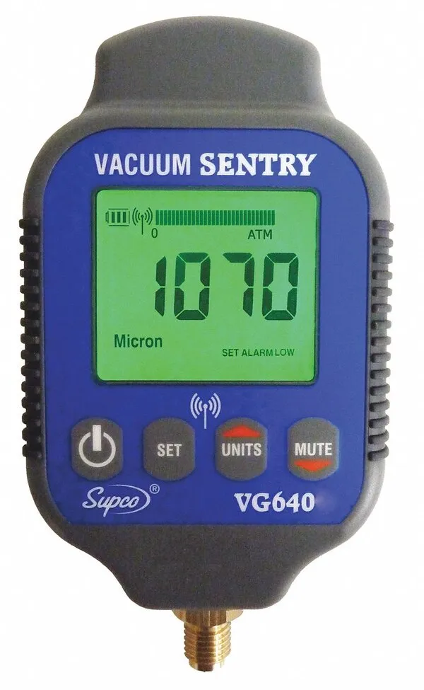 Supco VG640D Dual Port Digital Vacuum Sentry Vacuum Gauge