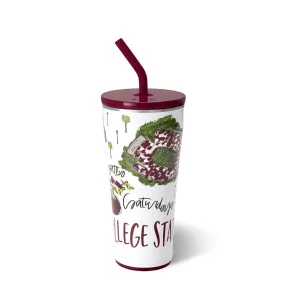 Swig | Saturdays in College Station 32oz Straw Tumbler