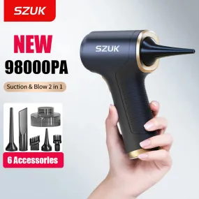 SZUK  Re98000PA Chargeable Car Vacuum Cleaner Home Appliance Auto Robot Wireless