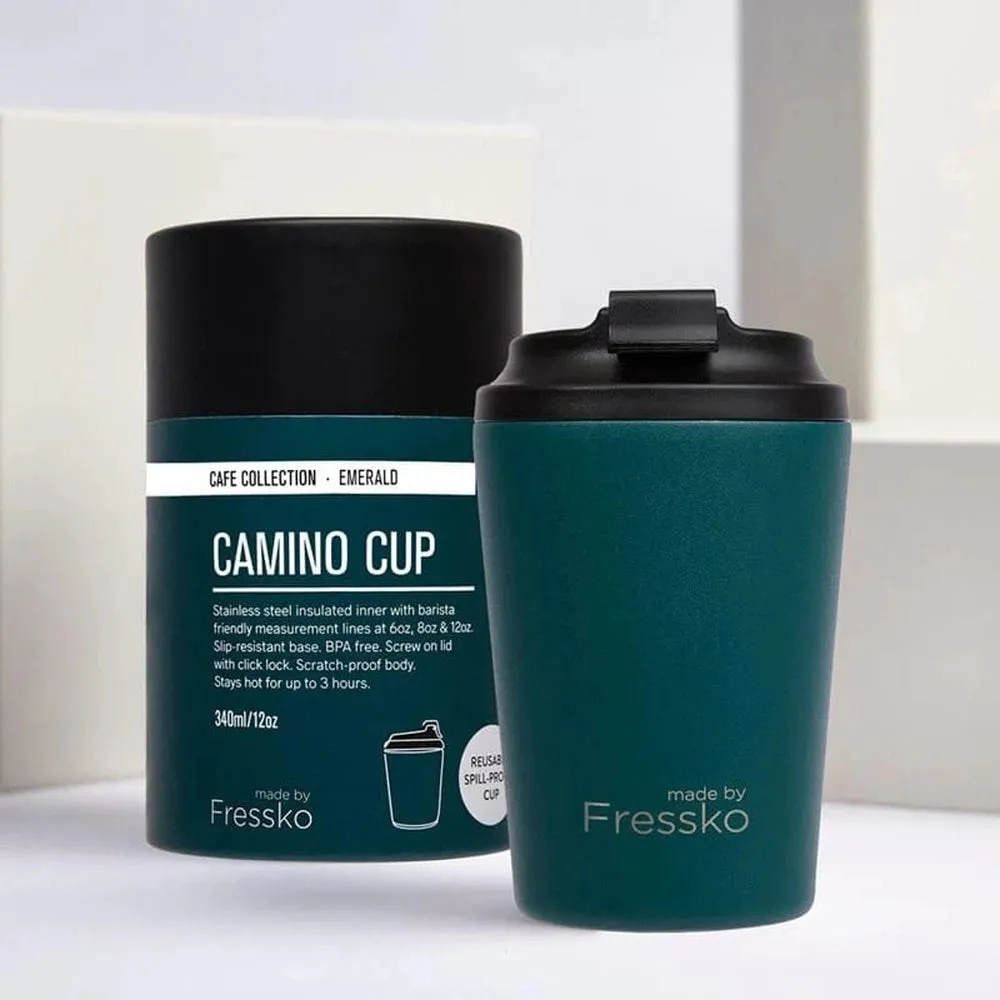 The 'Camino' 12oz Insulated Coffee Cup, by Fressko