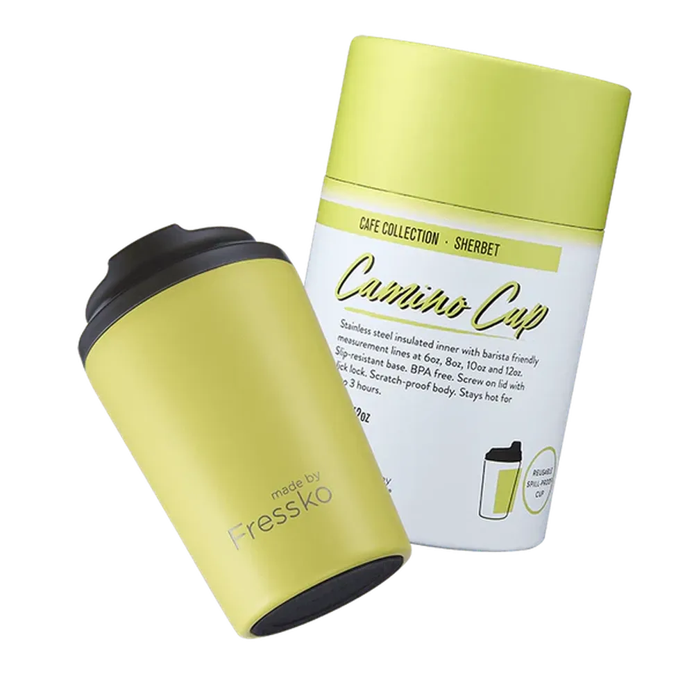 The 'Camino' 12oz Insulated Coffee Cup, by Fressko