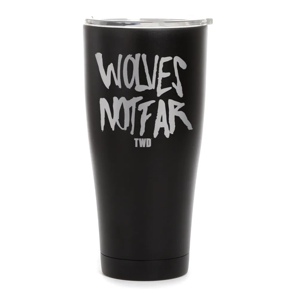 The Walking Dead Wolves Not Far Laser Engraved Tumbler