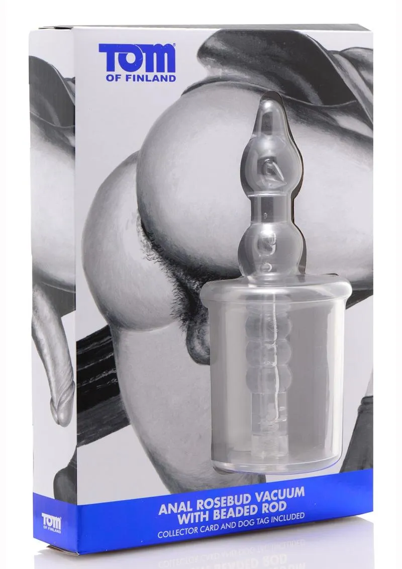 Tom Of Finland Anal Rosebud Vacuum W/Beaded Rod