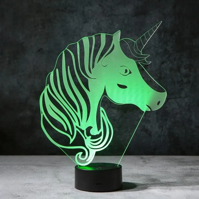 Unicorn 3D Illusion Lamp