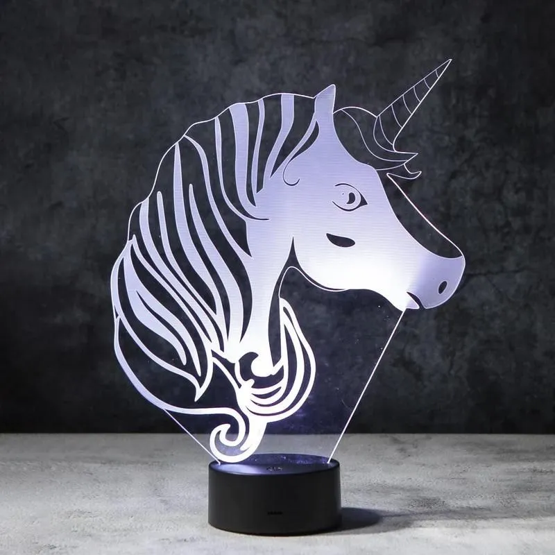 Unicorn 3D Illusion Lamp