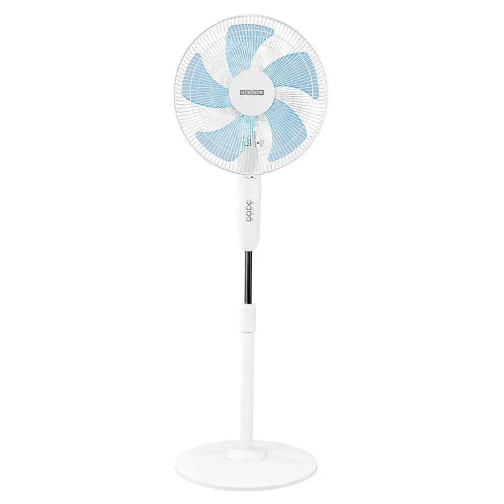 Usha Pentacool Pedestal Fan 400mm White