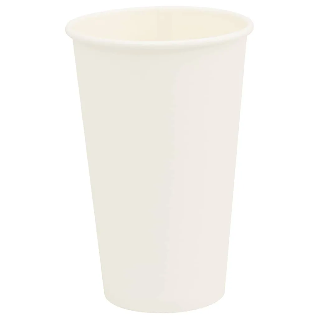 vidaXL Paper Coffee Cups 1000 pcs 16oz 400ml White